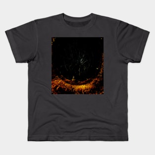 Digital collage, special processing. The hole and the spider there. Kids T-Shirt